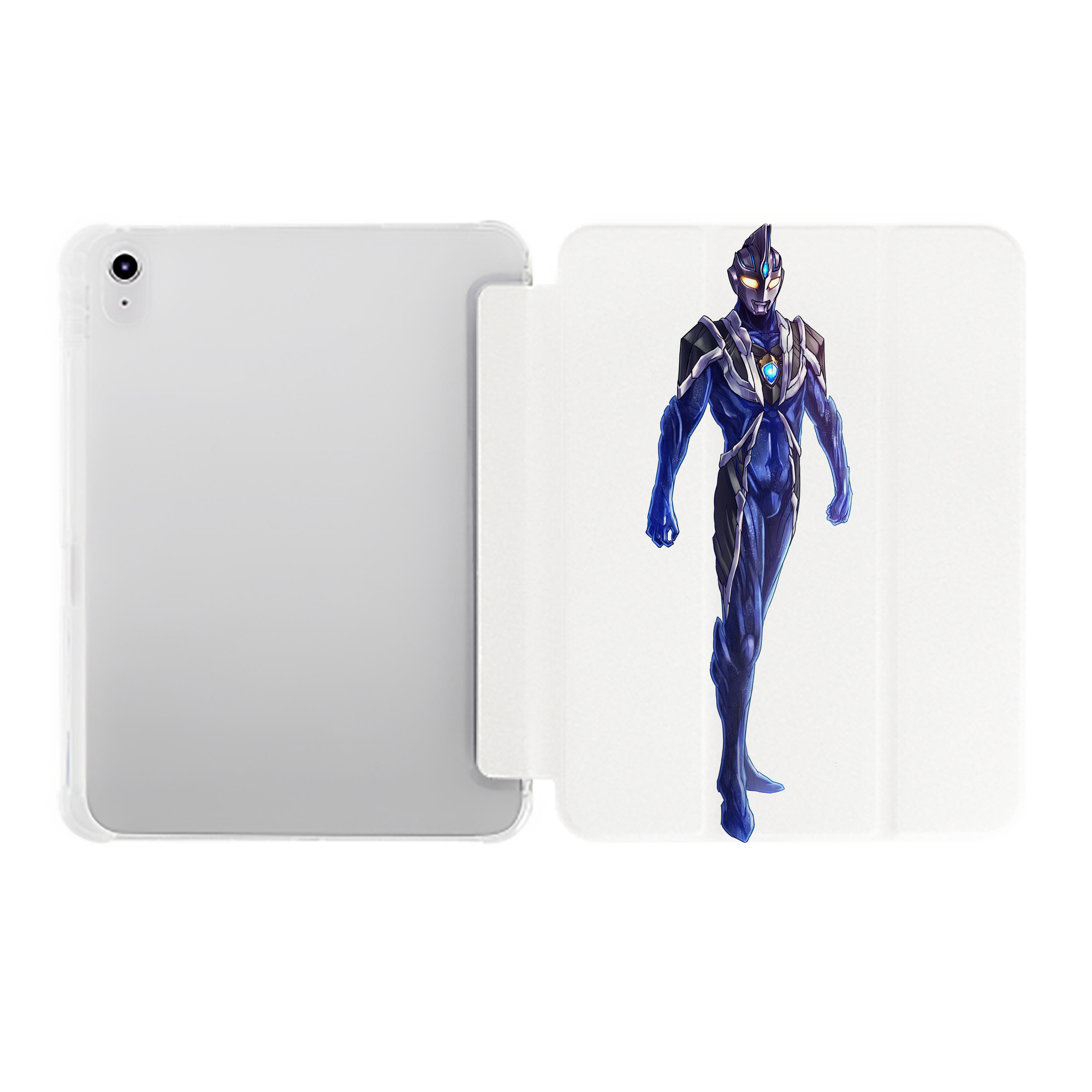 （画像用） ウルトラマン Ultraman IPad ケース ペン収納付き 三つ折りスタンド PUレザー×シリコン 対応機種9.5/10.5/10.9インチ